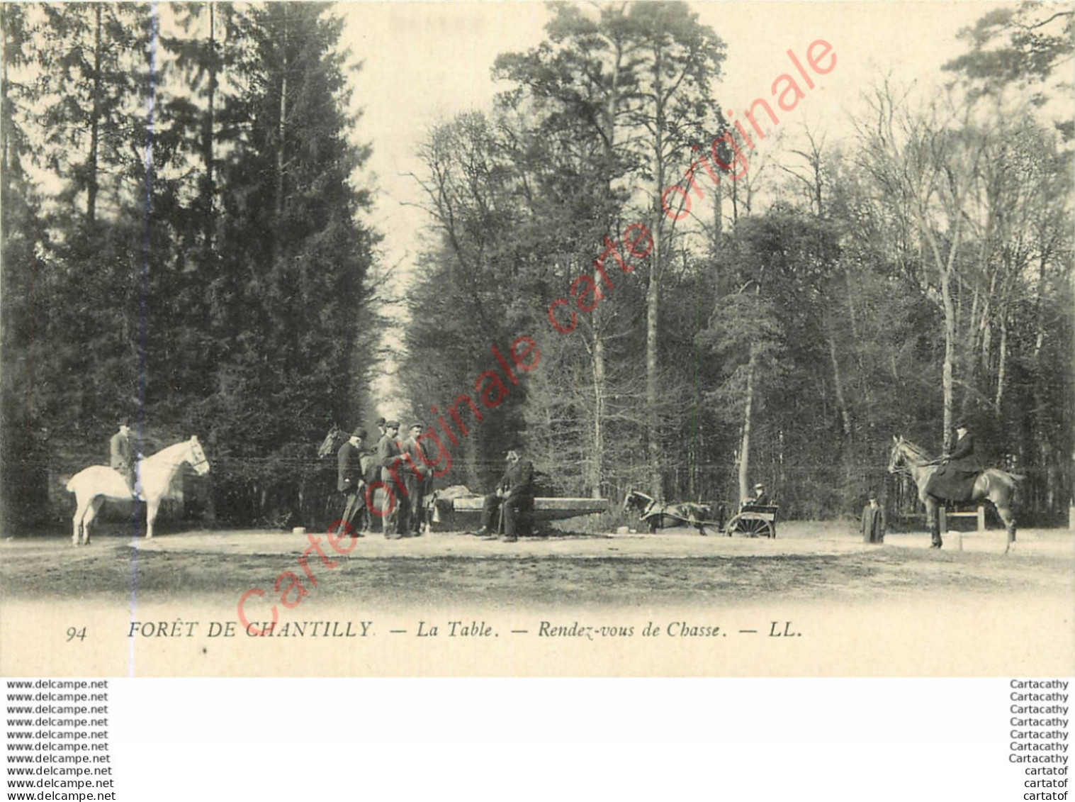 60.  FORET DE CHANTILLY .  La Table . Rendez-vous De Chasse . - Chantilly