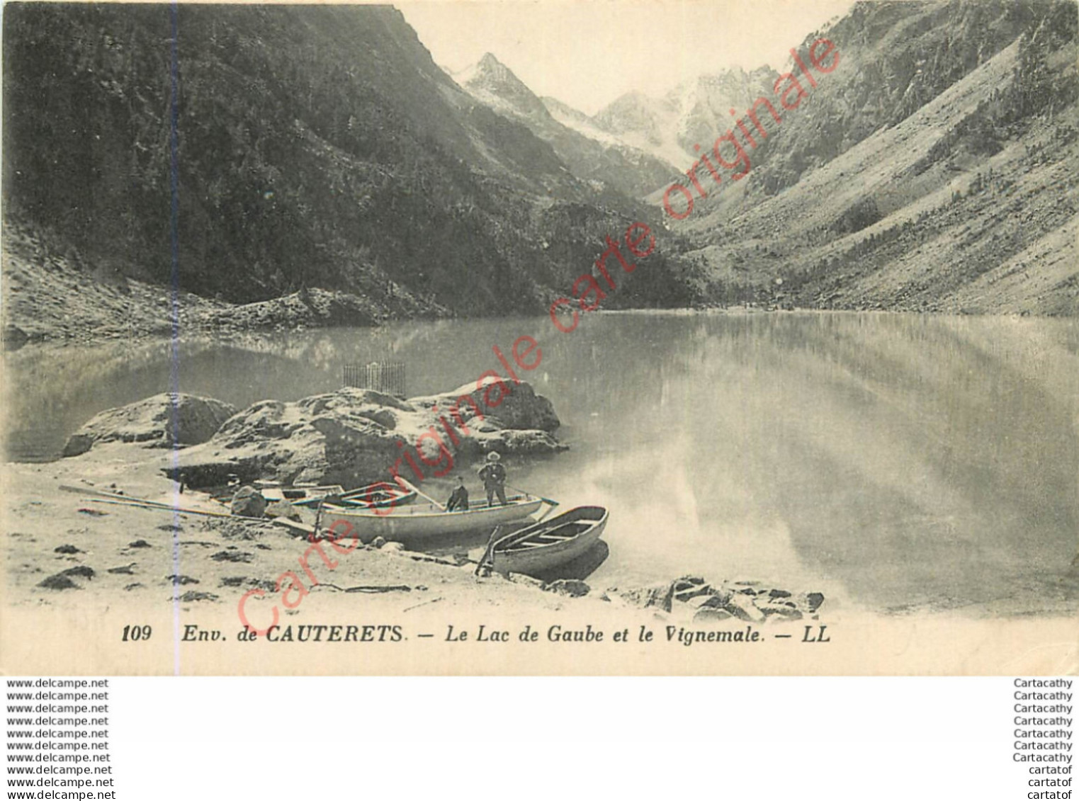 65.  CAUTERETS . Le Lac De Gaube Et Le Vignemale . - Cauterets