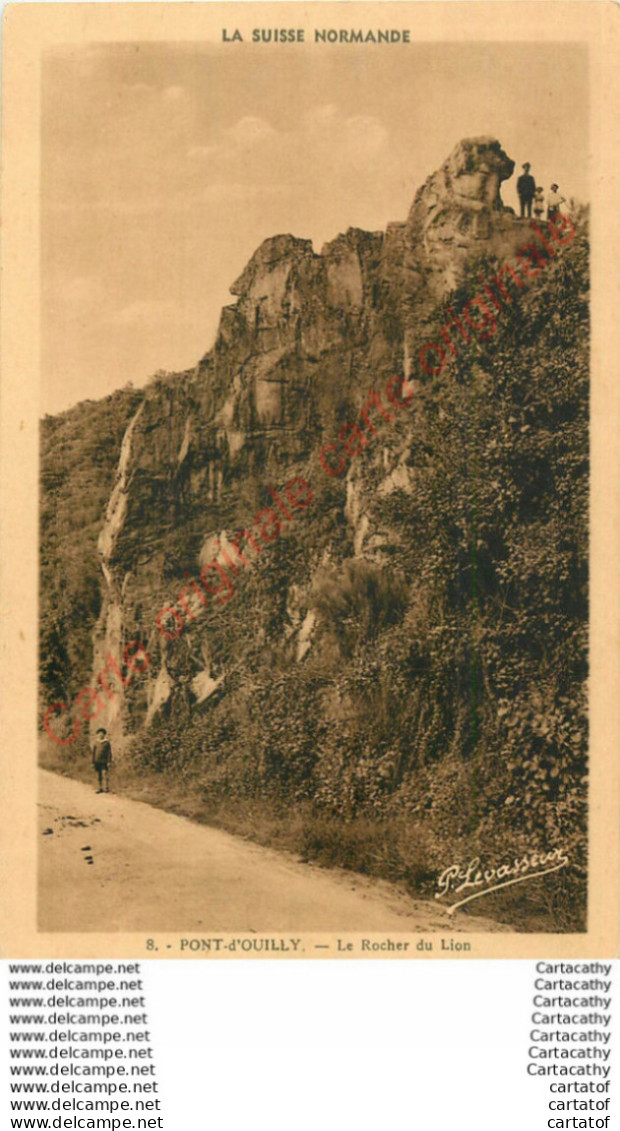 14.  PONT D'OUILLY .  Le Rocher Du Lion . - Pont D'Ouilly