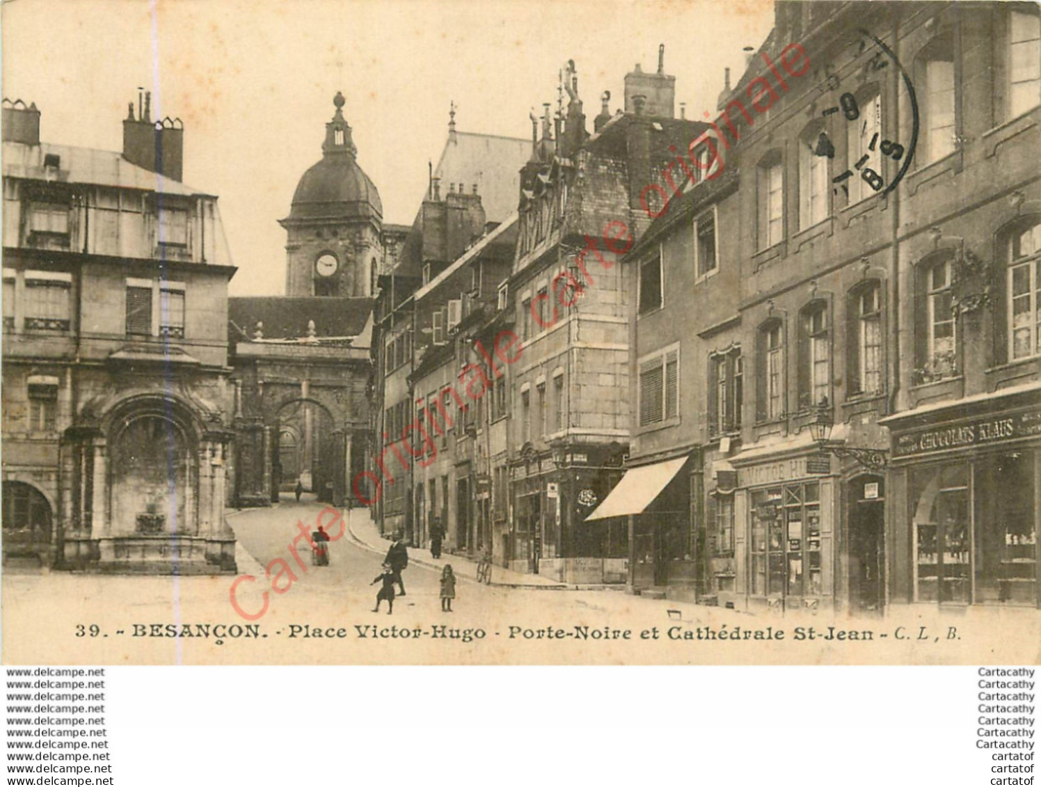 25.  BESANCON .  Place Victor Hugo .  Porte Noire Et Cathédrale St-Jean . - Besancon