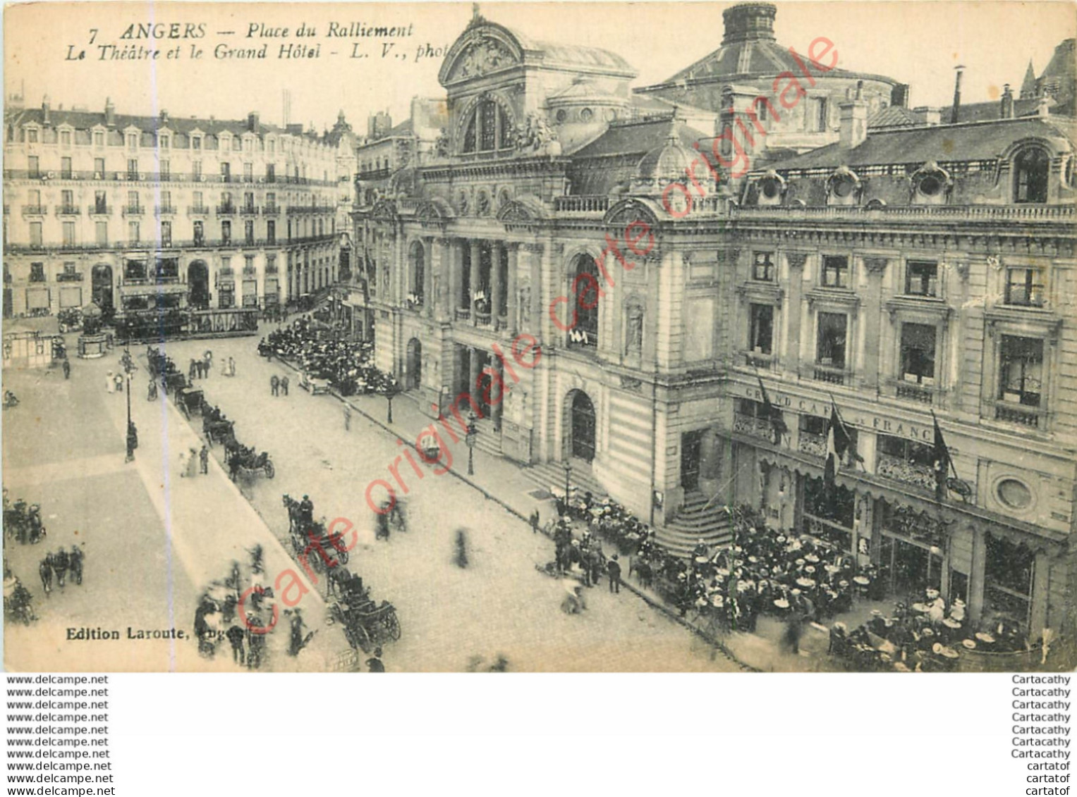 49.  ANGERS .  Place Du Ralliment .  Théatre Et Grand Hôtel . - Angers