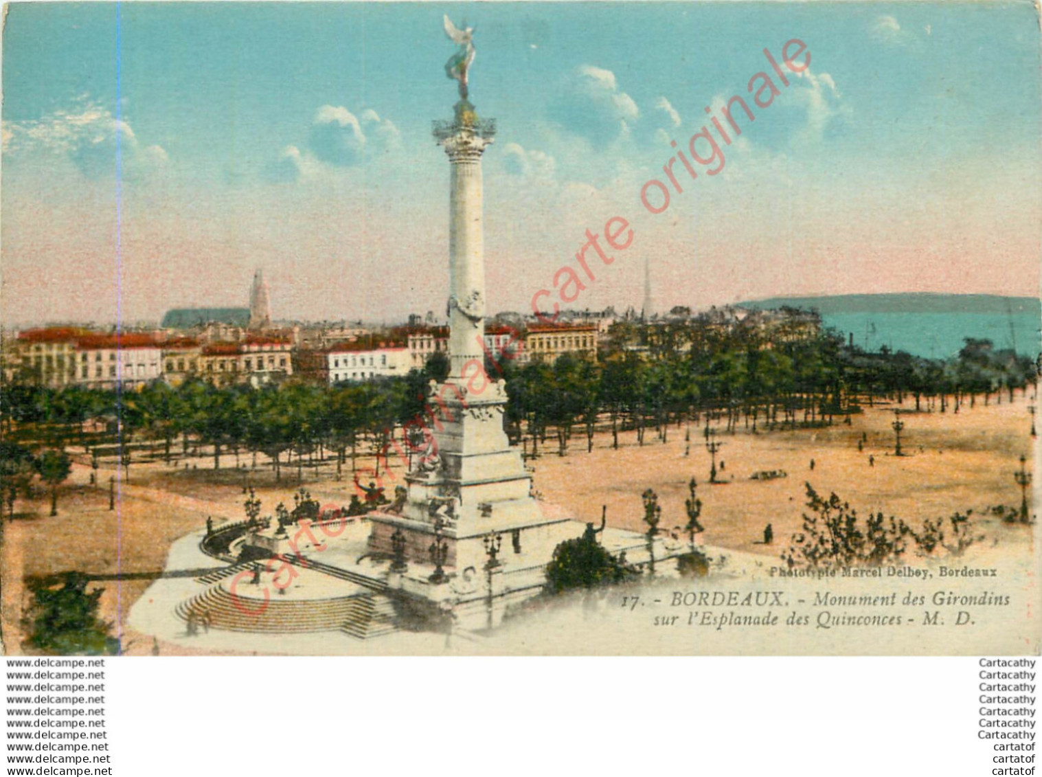 33.  BORDEAUX .  Monument Des Girondins Sur L'Esplanade Des Quinconces . - Bordeaux