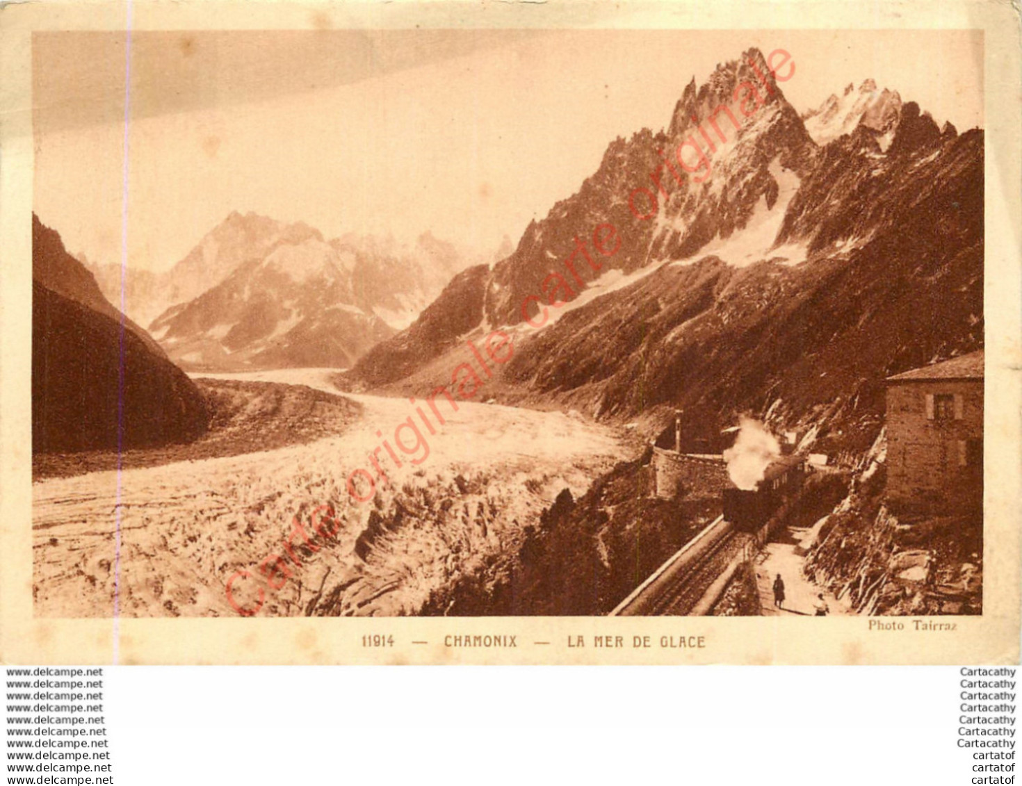 74.  CHAMONIX MONT BLANC .  La Mer De Glace . - Chamonix-Mont-Blanc