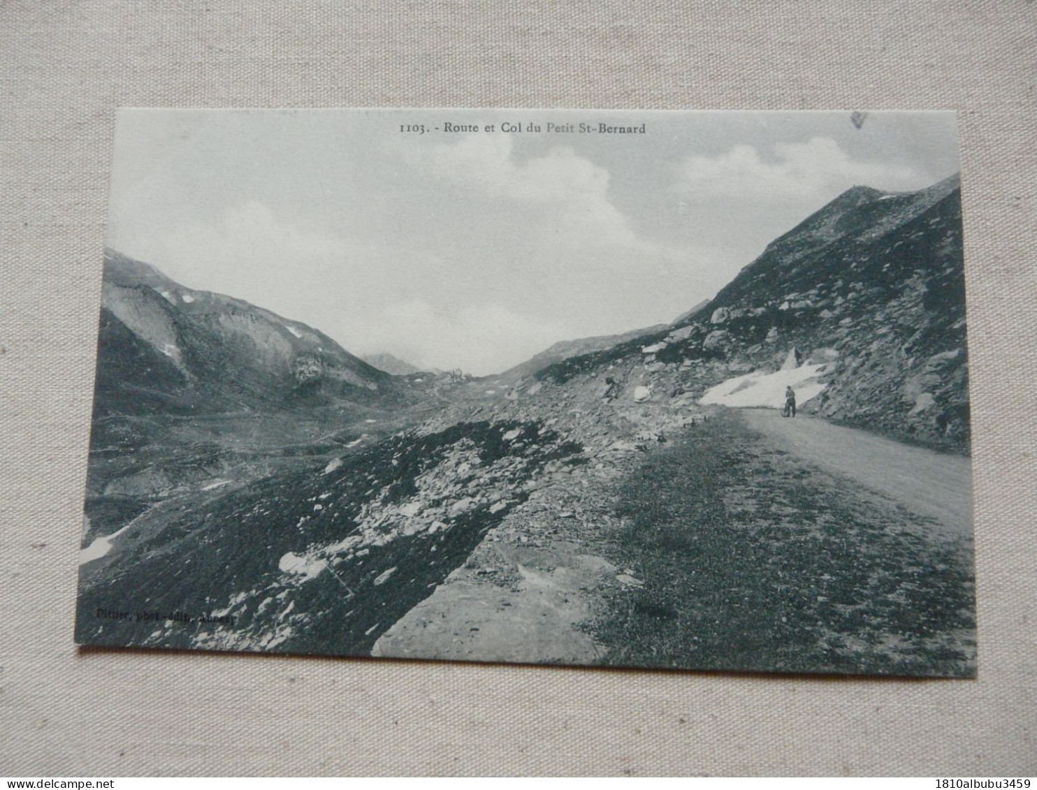 RARE - CPA 73 SAVOIE - Route Et Col Du Petit-St-Bernard - Autres & Non Classés