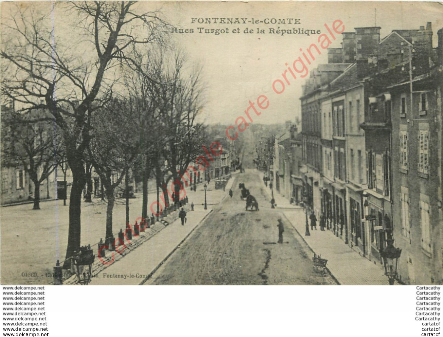 85.  FONTENAY Le COMTE .  Rue Turgot Et De La République . - Fontenay Le Comte