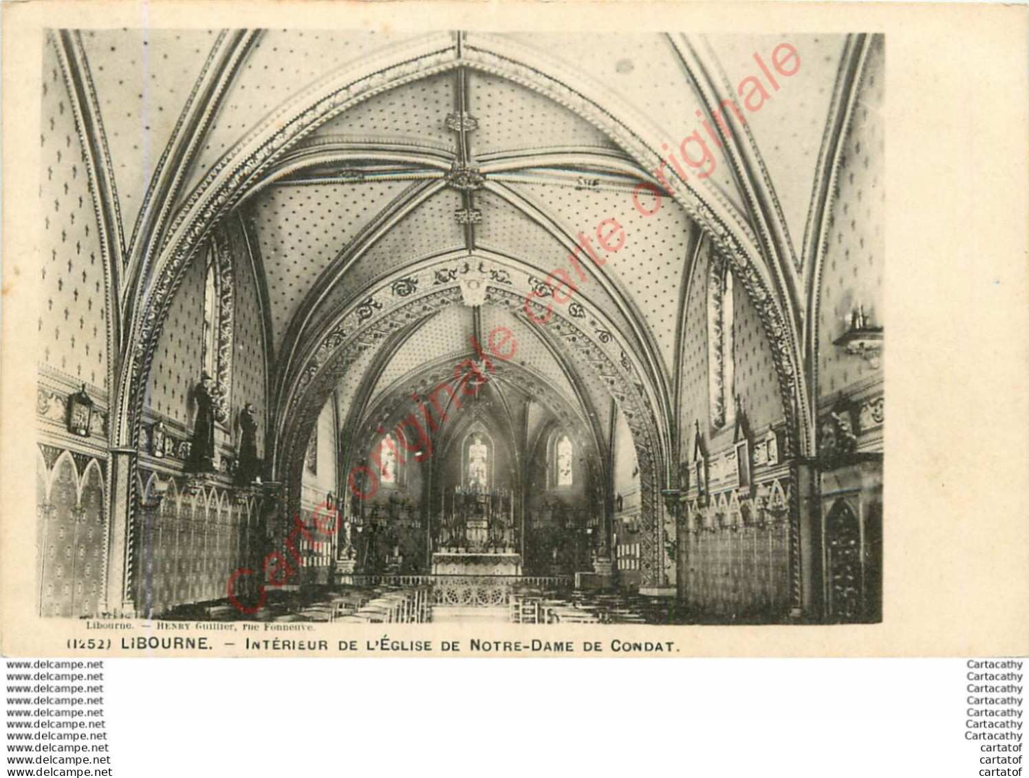 33.  LIBOURNE .  Intérieur De L'Eglise De Notre Dame De Condat . - Libourne