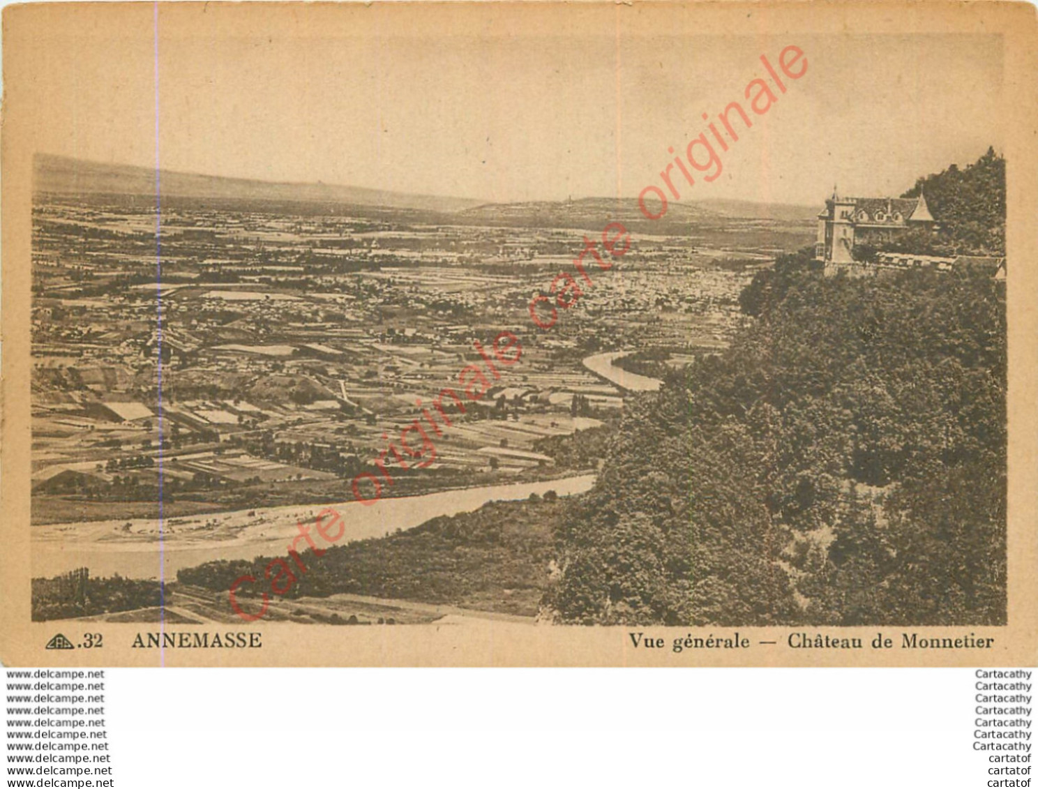 74.  ANNEMASSE .  Vue Générale . Château De Monnetier . - Annemasse