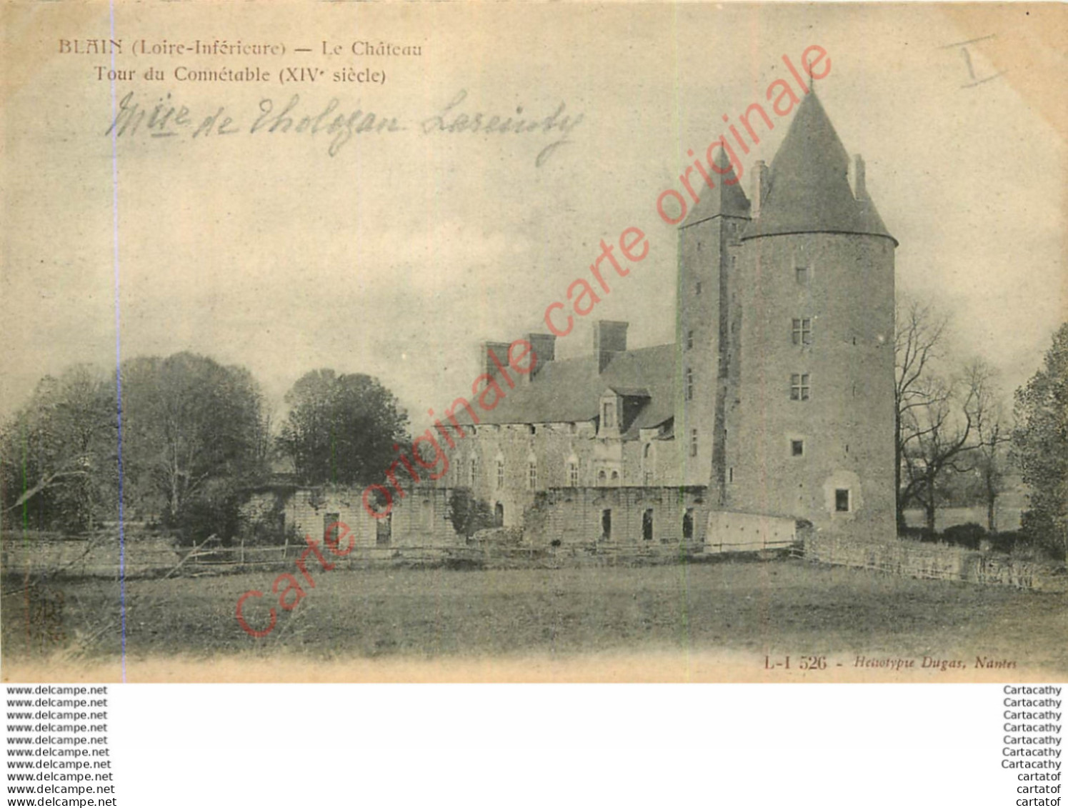 44.  BLAIN .  Le Château . Tour Du Connétable . - Blain