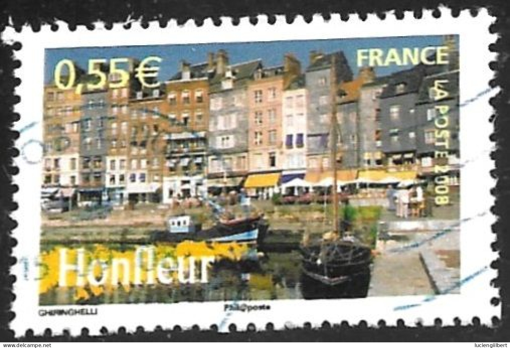 TIMBRE N° 4165   -  HONFLEUR  -  OBLITERE  -  2008 - Used Stamps