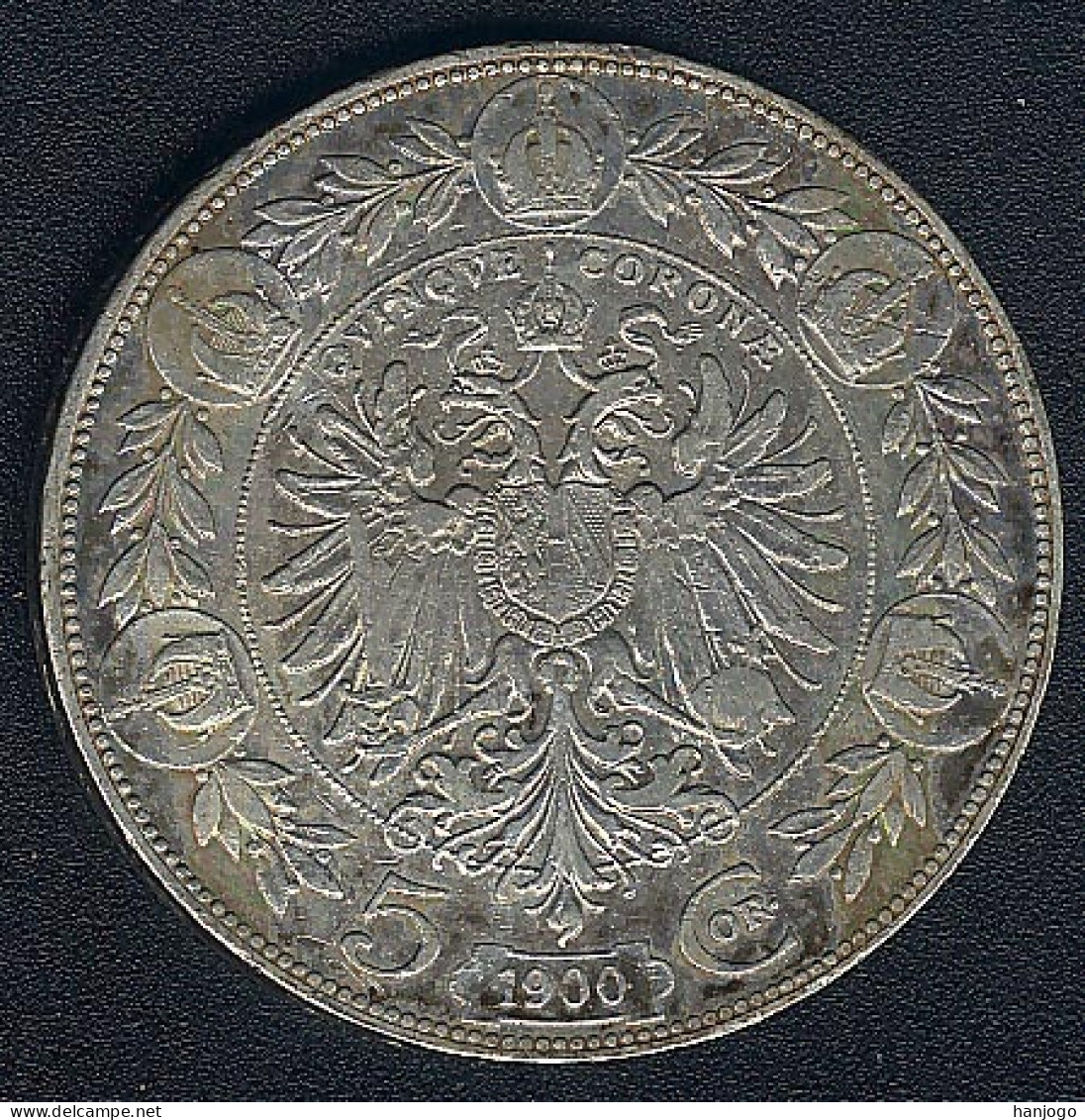 Oesterreich, 5 Kronen 1900, KM 2807, Silber - Austria