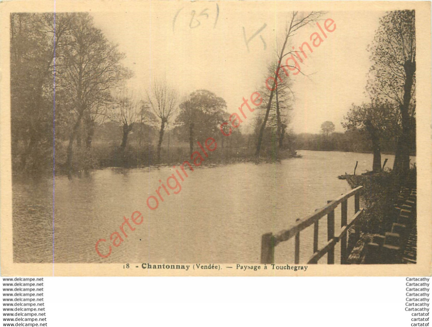 85.  CHANTONNAY .  Paysage à Touchegray . - Chantonnay