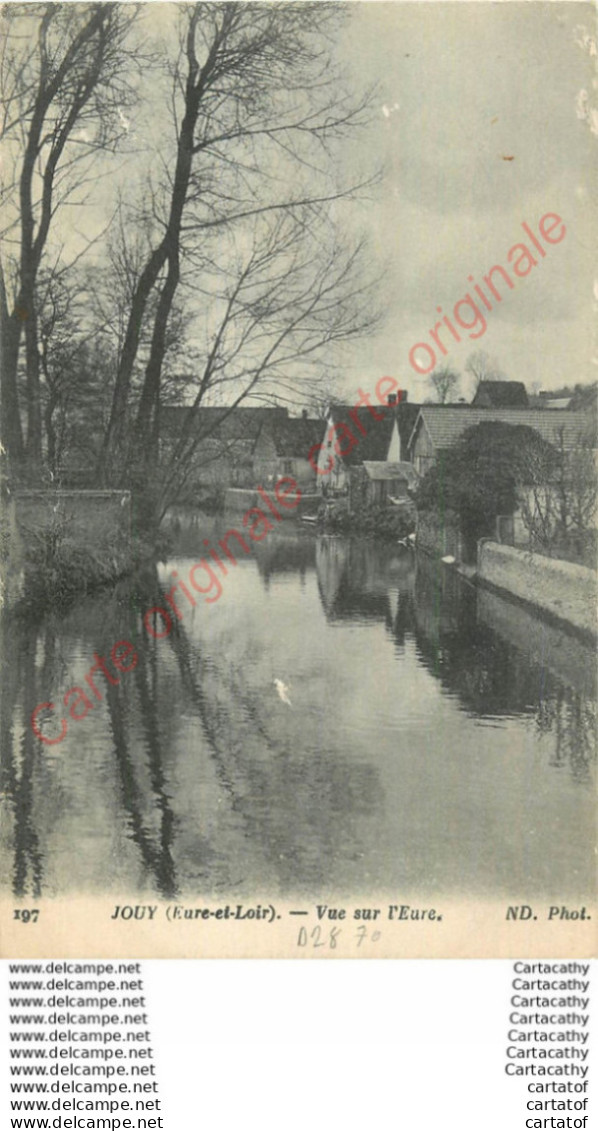 28.  JOUY . Vue Sur L'Eure . - Jouy