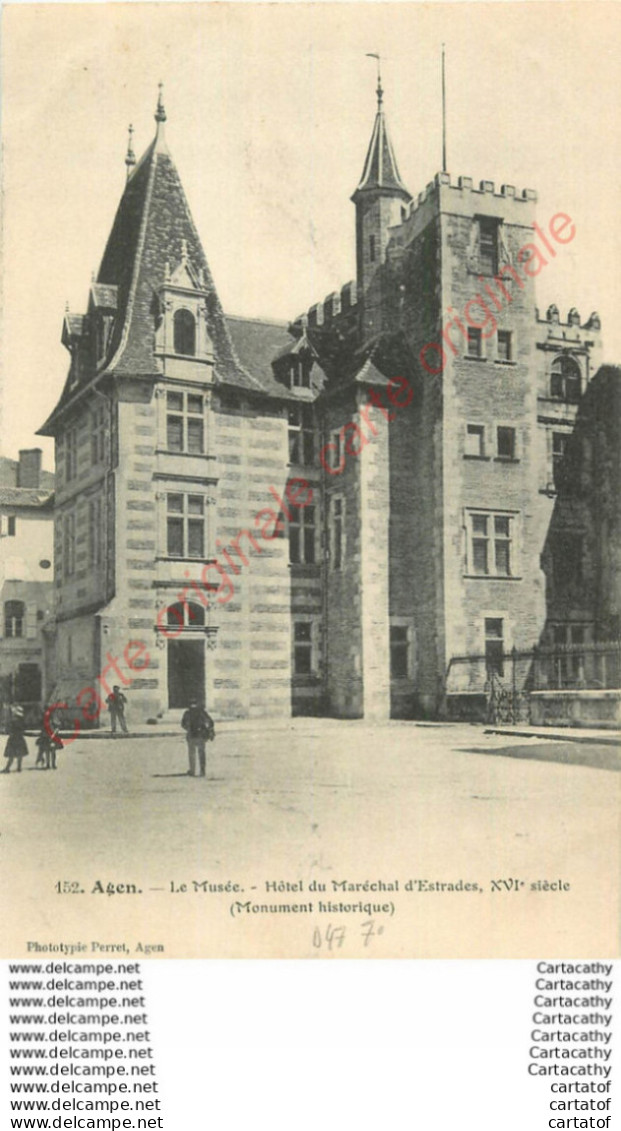 47.  AGEN .  Le Musée Du Maréchal D'Estrades . - Agen