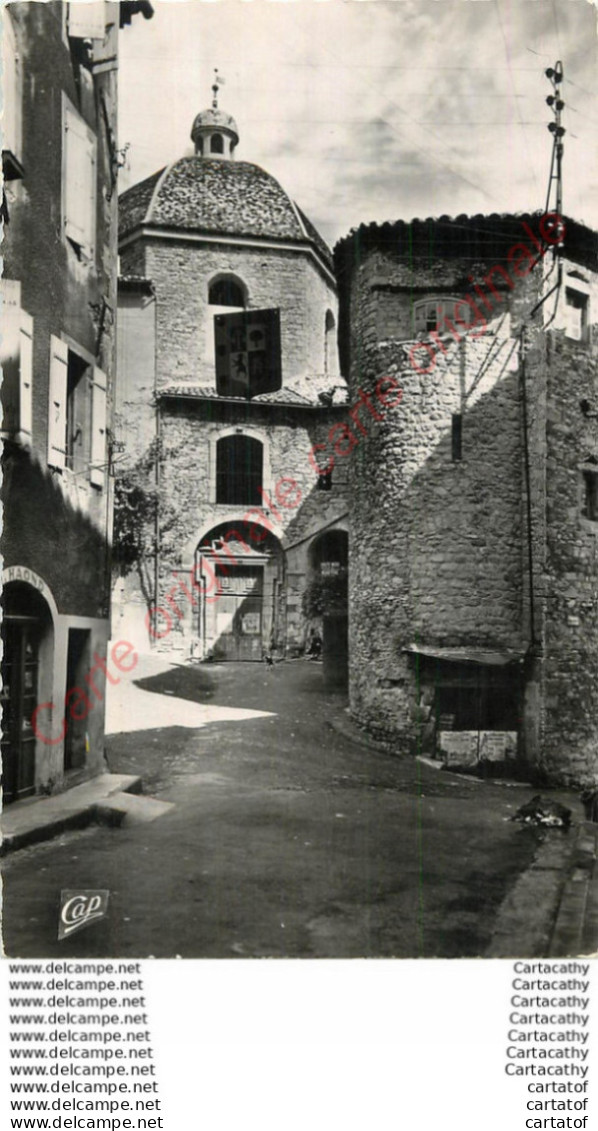 07.  AUBENAS .  La Vieille Tour Et Le Dôme . Timbre Avec Cachet FOIRE EXPOSITION  1955 . - Aubenas