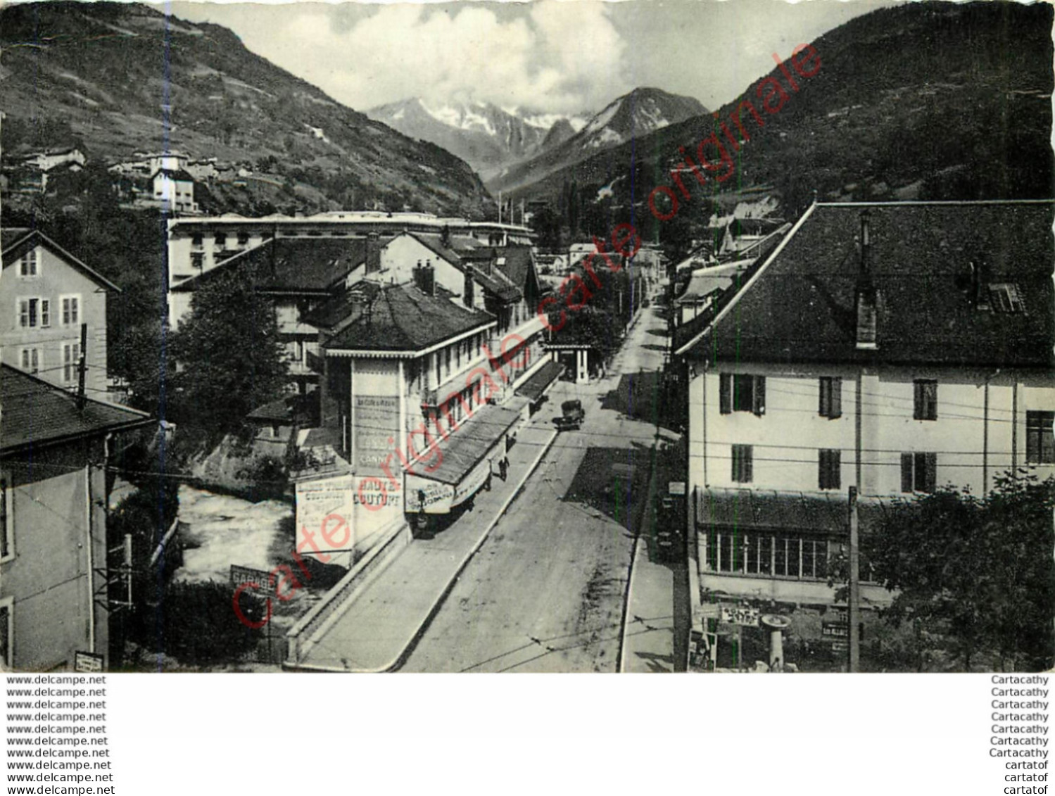 73.  BRIDES LES BAINS .  La Rue Centrale Et La Vanoise . - Brides Les Bains