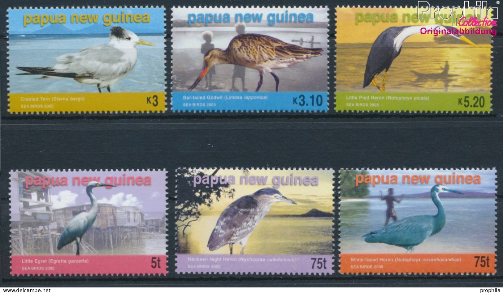Papua-Neuguinea 1109-1114 (kompl.Ausg.) Postfrisch 2005 Wasservögel (10348009 - Papua-Neuguinea