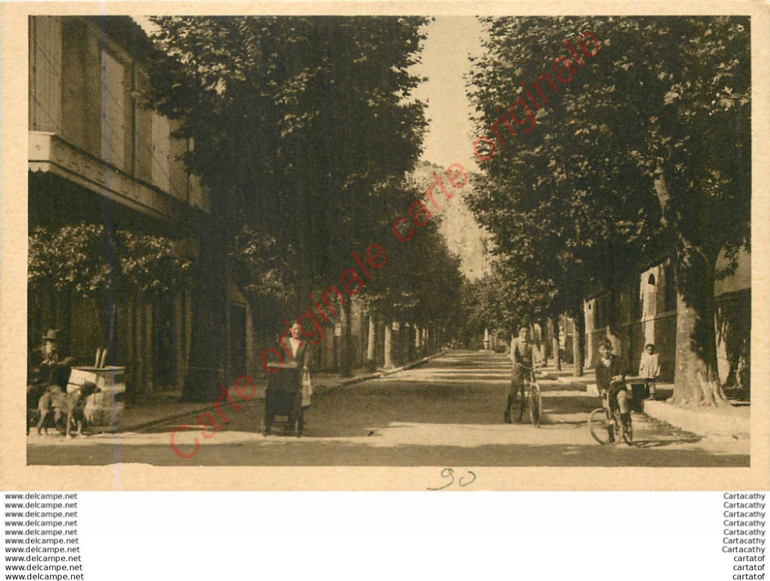 30.  ANDUZE .  Boulevard De La République . - Anduze