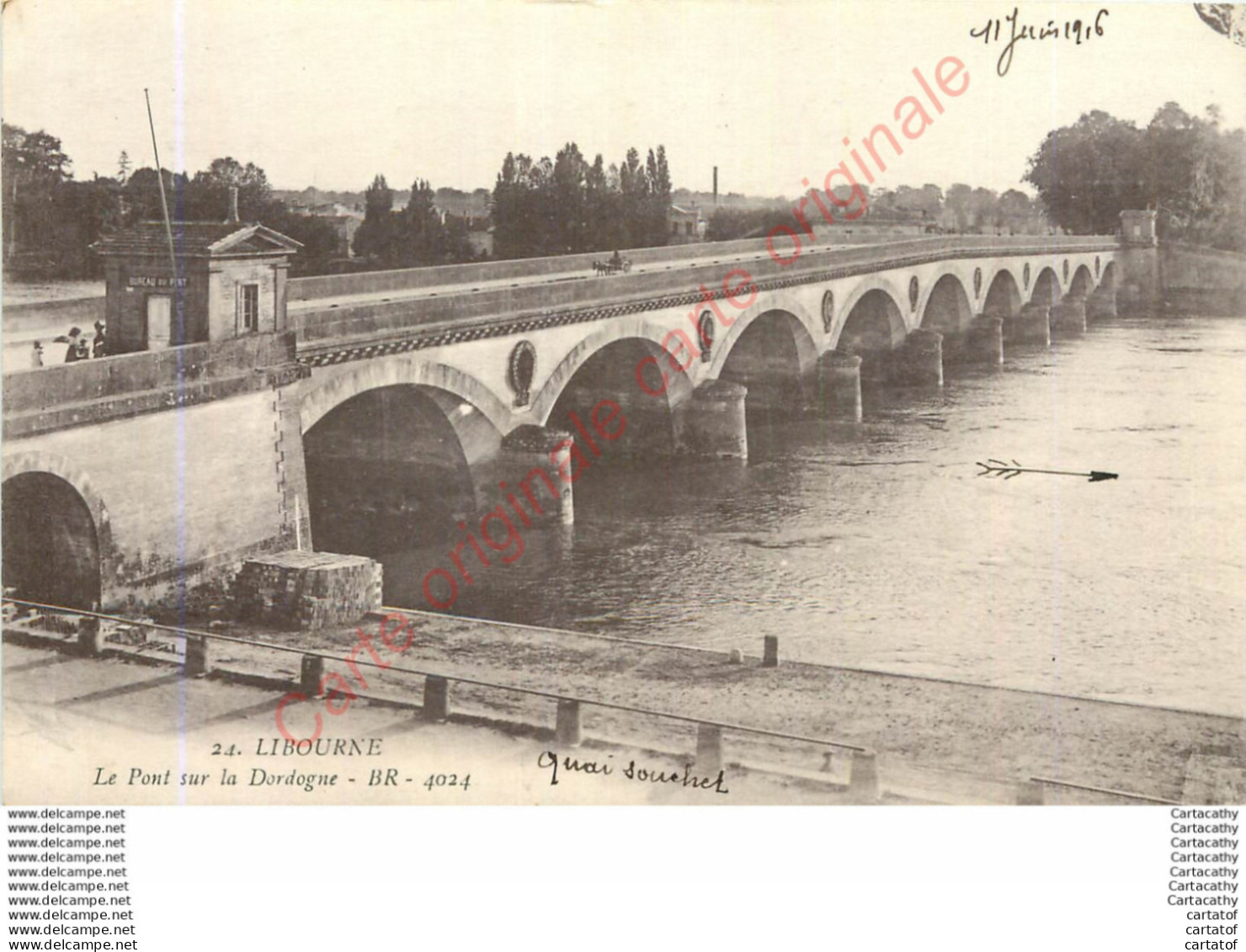 33.  LIBOURNE .  Le Pont Sur La Dordogne . - Libourne