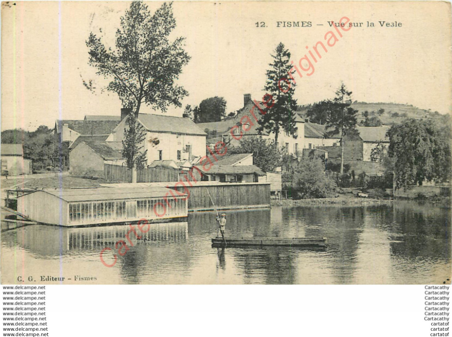 51.  FISMES .  Vue Sur La Vesle . - Fismes