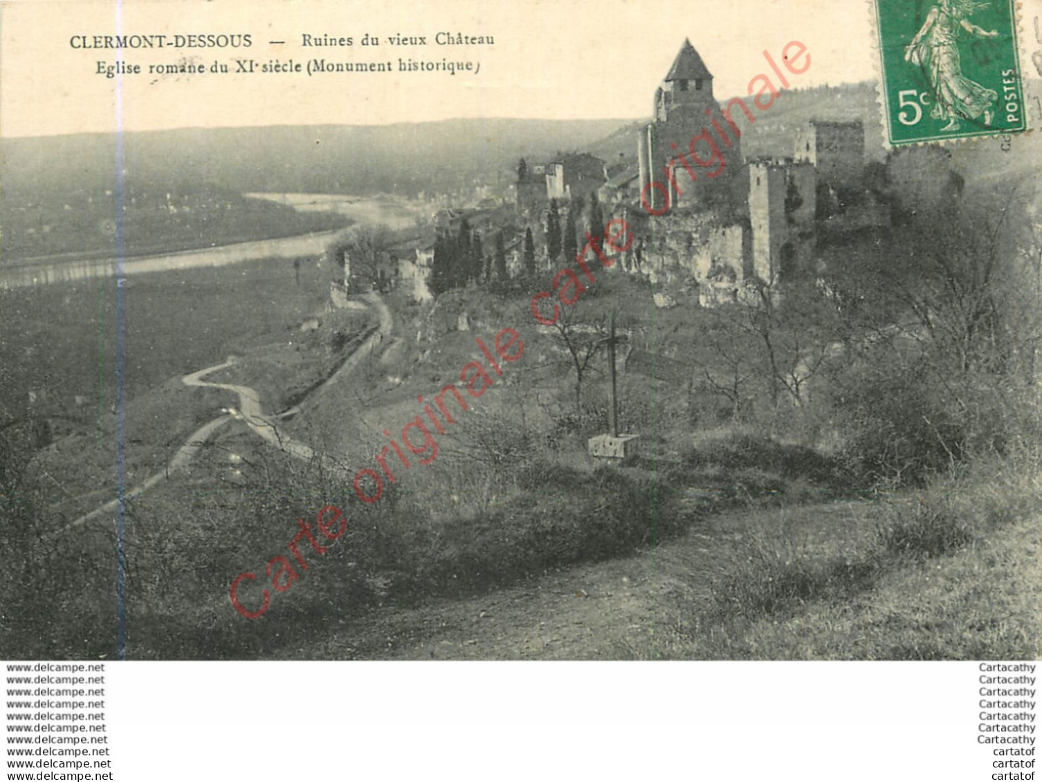 CLERMONT DESSOUS .   Ruines Du Vieux Château . - Other & Unclassified