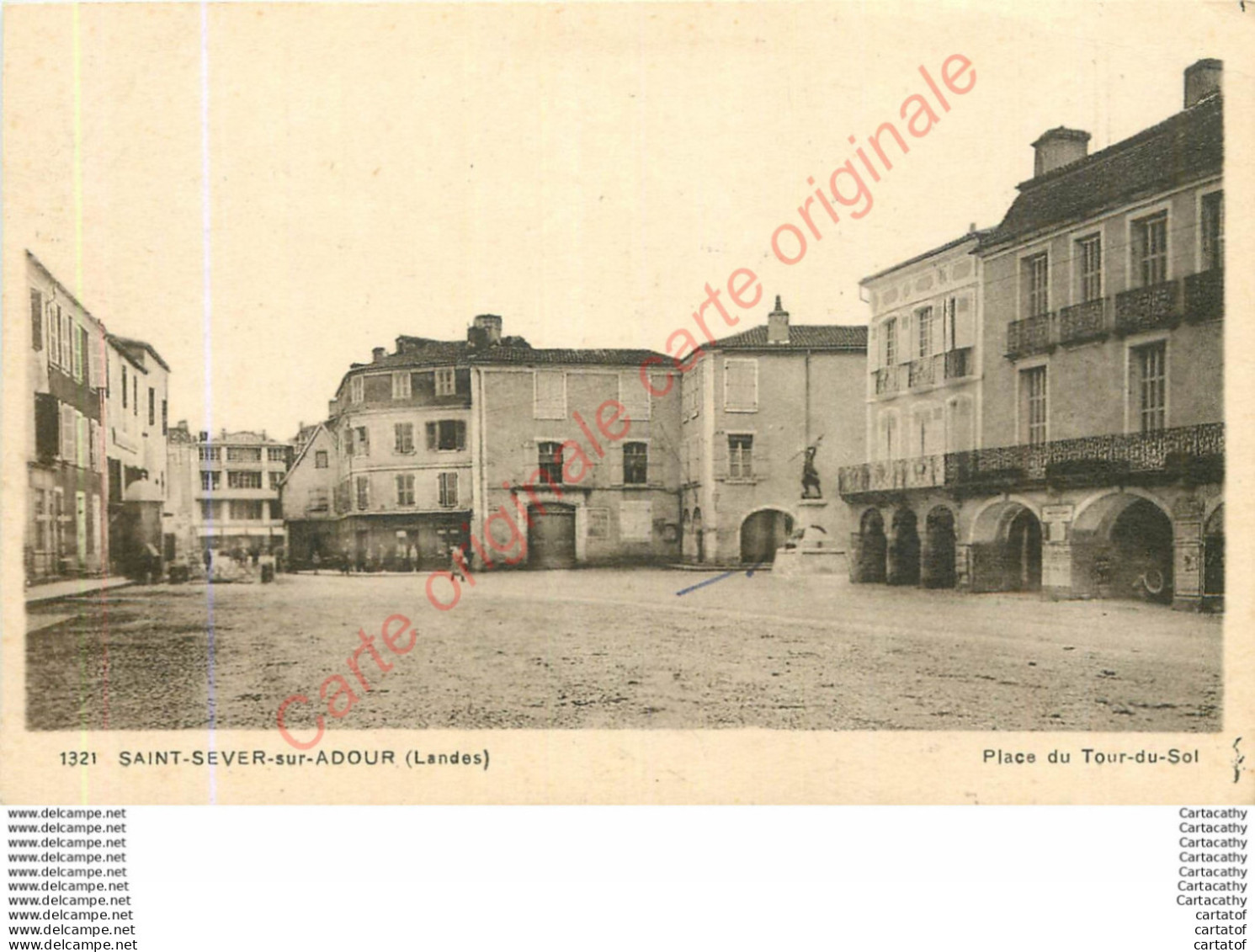 40.  SAINT SEVER Sur ADOUR .  Place Du Tour Du Sol . - Saint Sever