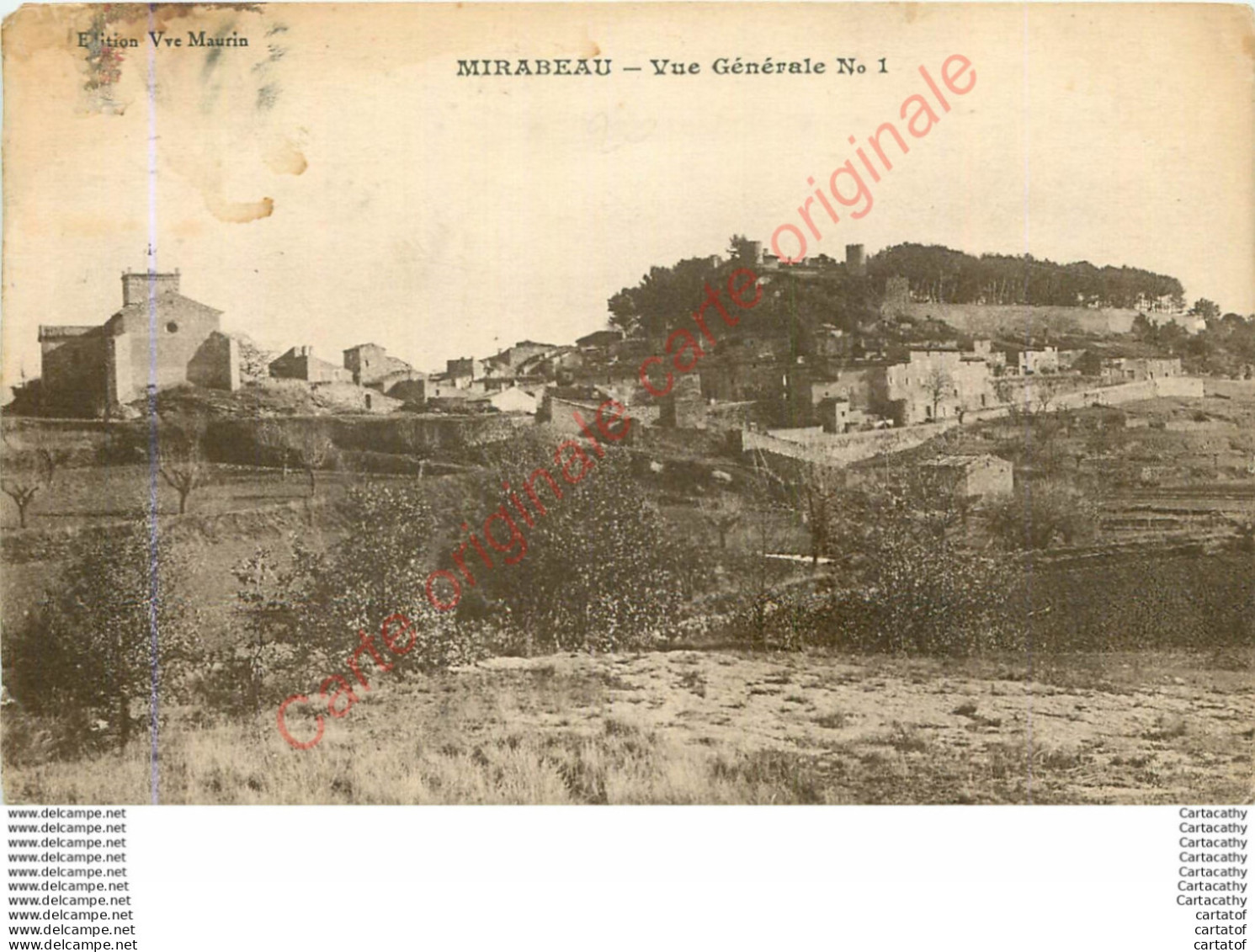 84.  MIRABEAU .  Vue Générale . - Other & Unclassified