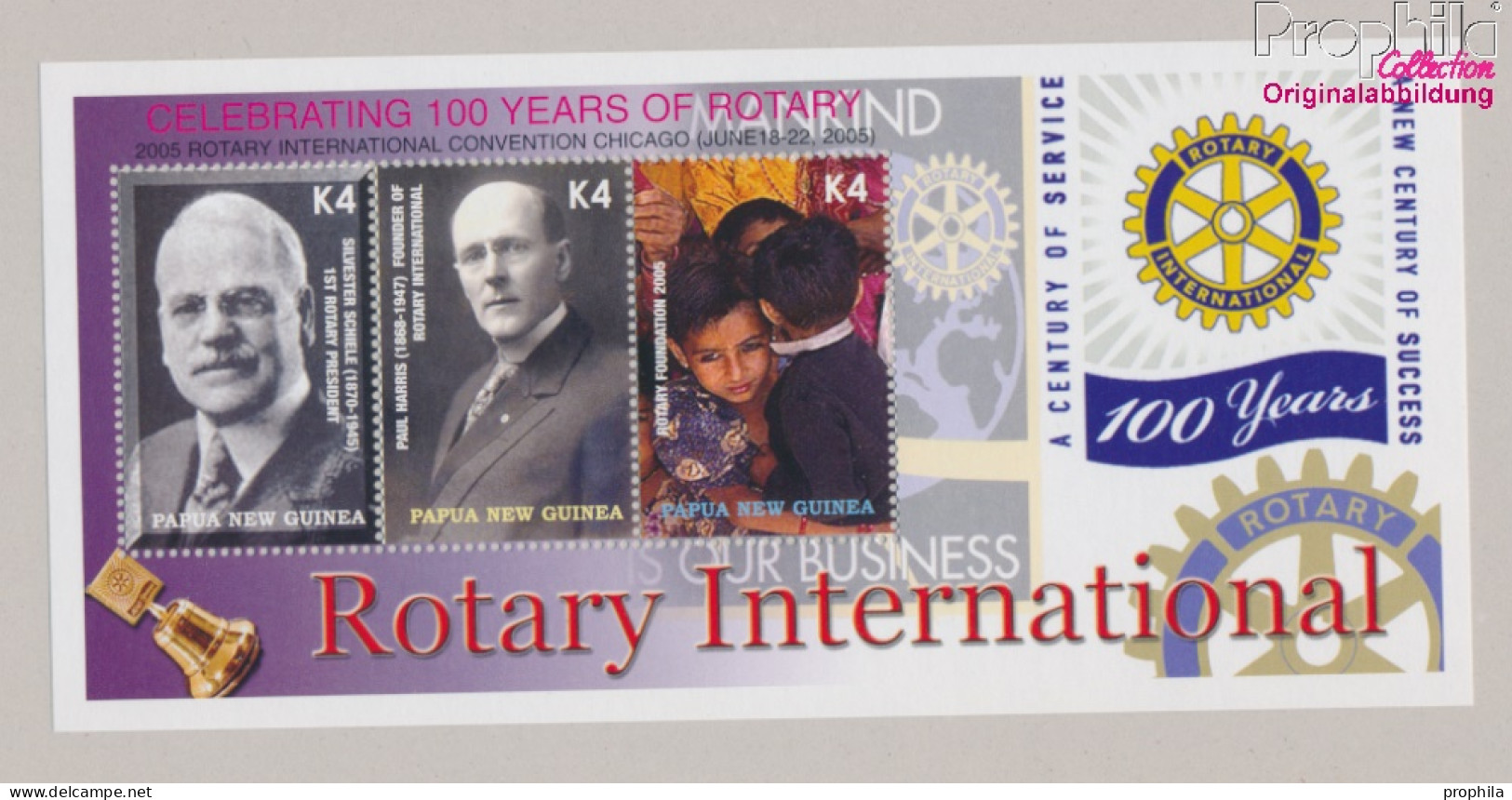 Papua-Neuguinea Block31 (kompl.Ausg.) Postfrisch 2005 Rotary (10368205 - Papua-Neuguinea