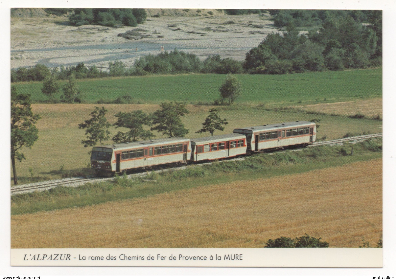 L'ALPAZUR  - TRAIN TOURISTIQUE DES CHEMINS DE FER DE PROVENCE (GENEVE - LYON - GRENOBLE -ET NICE ) - Trains