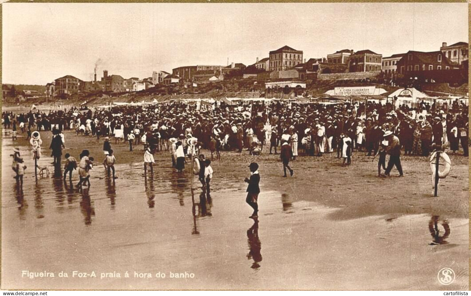 FIGUEIRA DA FOZ - Praia á Hora Do Banho  (2 Scans) - Coimbra