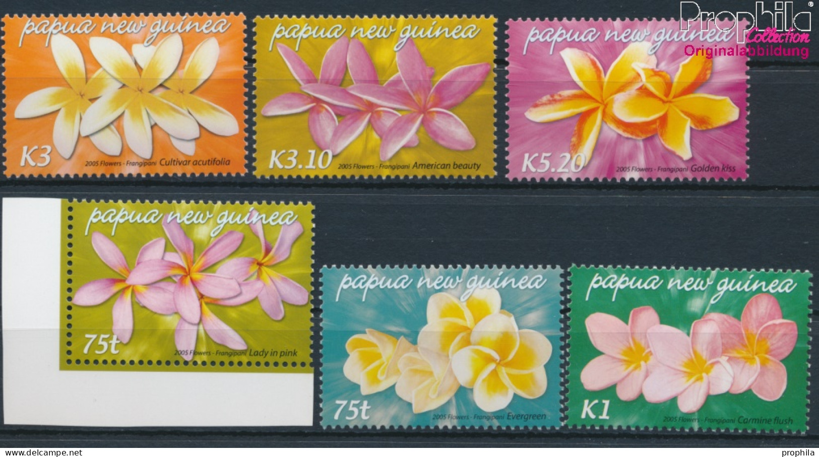 Papua-Neuguinea 1123-1128 (kompl.Ausg.) Postfrisch 2005 Frangipani (10348011 - Papouasie-Nouvelle-Guinée