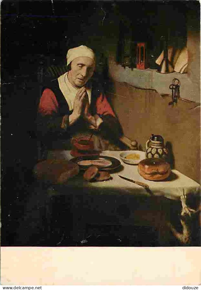 Art - Peinture - Nicolas Maes - La Bénédicité - Het Gebed Zonder Einde - Old Woman - Alte Frau Im Gebet - CPM - Voir Sca - Paintings