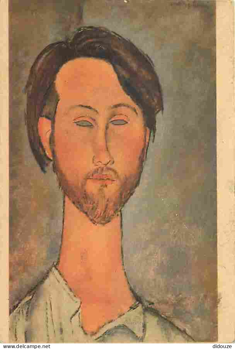 Art - Peinture - Amedeo Modigliani - Portrait De Zborowski - CPM - Voir Scans Recto-Verso - Paintings