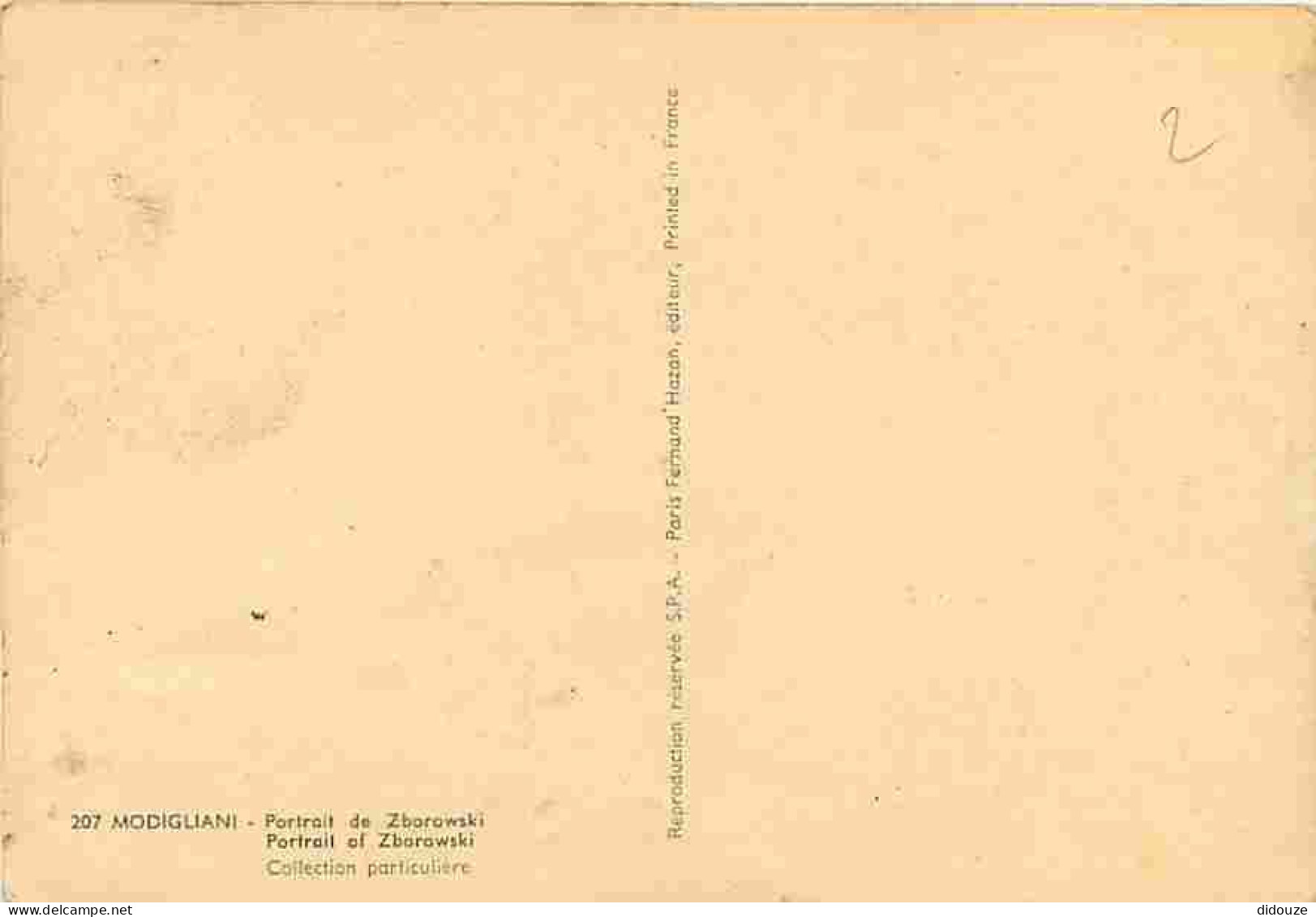Art - Peinture - Amedeo Modigliani - Portrait De Zborowski - CPM - Voir Scans Recto-Verso - Pintura & Cuadros