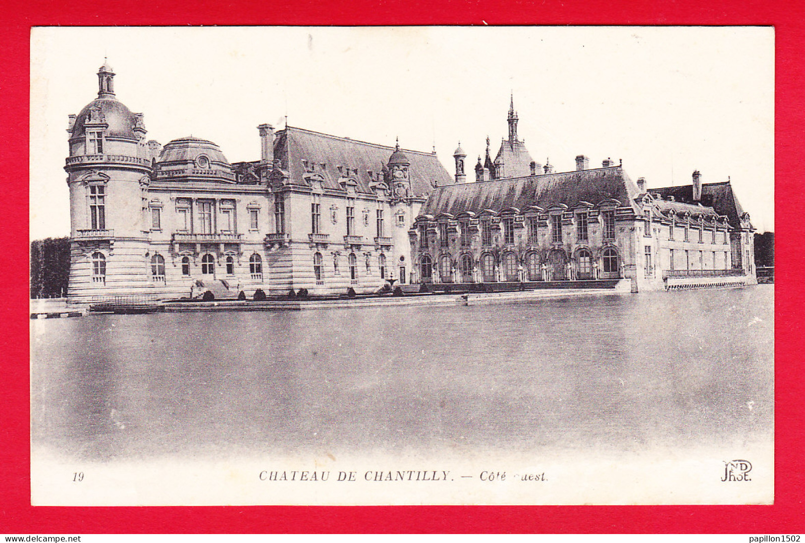 F-60-Chantilly-06P45 Le Château, Vue Côté Ouest, Cpa BE - Chantilly