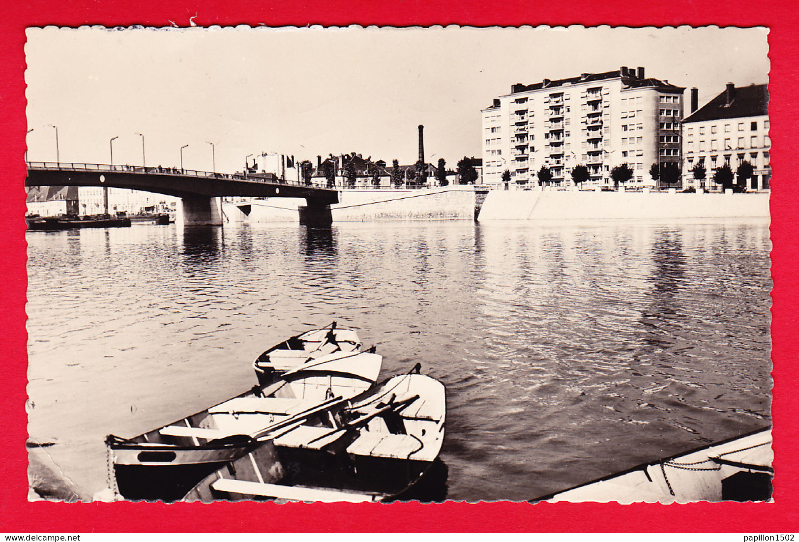 F-71-Chalon Sur Saône-26P45 La Saône Et Le Pont Jean Richard, Type Photo, BE - Chalon Sur Saone