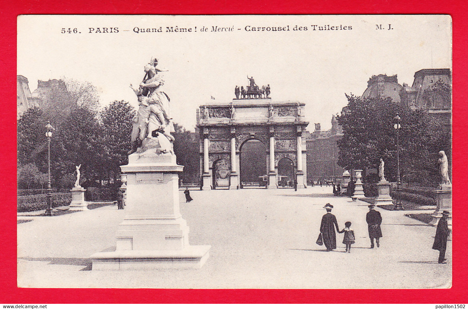 F-75-Paris-508P45 Le Carrousel Des Tuileries, Animation, Cpa BE - Autres Monuments, édifices