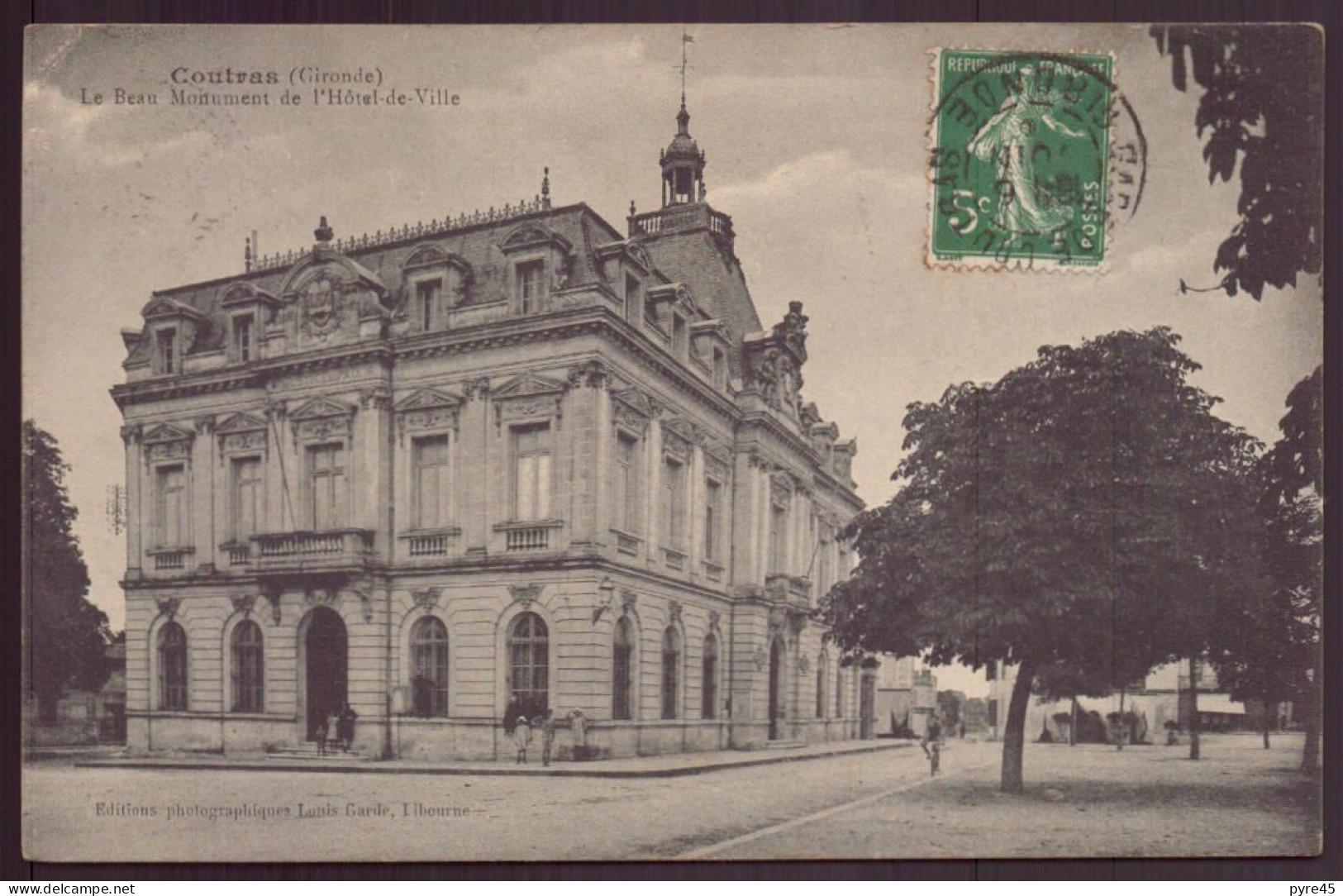 COUTRAS LE BEAU MONUMENT DE L HOTEL DE VILLE 33 - Sonstige & Ohne Zuordnung