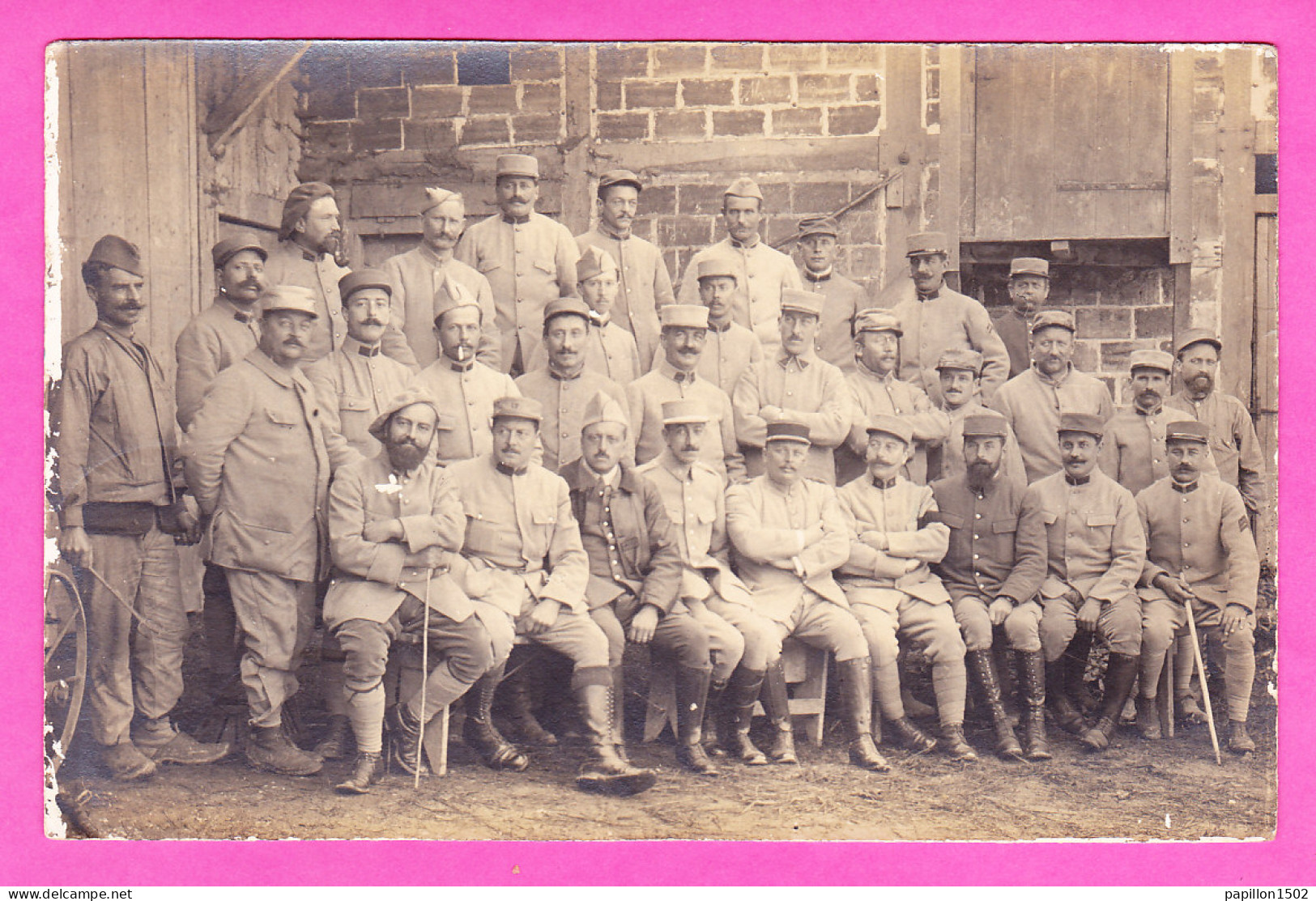 Carte Photo-45P45 Un Groupe De Militaires à Identifier, Cpa  - Regimente