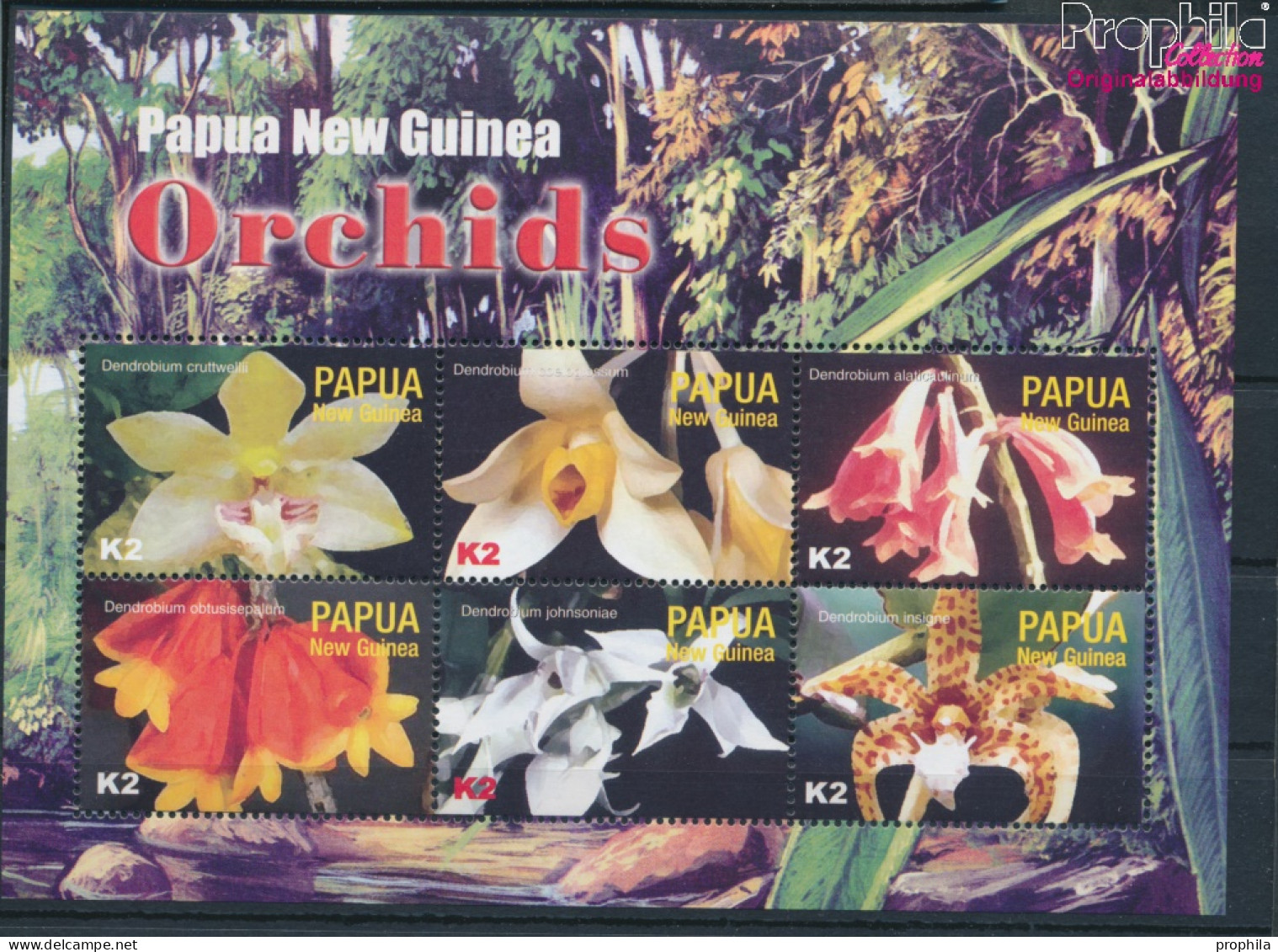 Papua-Neuguinea 1064-1069 Kleinbogen (kompl.Ausg.) Postfrisch 2004 Orchideen (10348006 - Papouasie-Nouvelle-Guinée