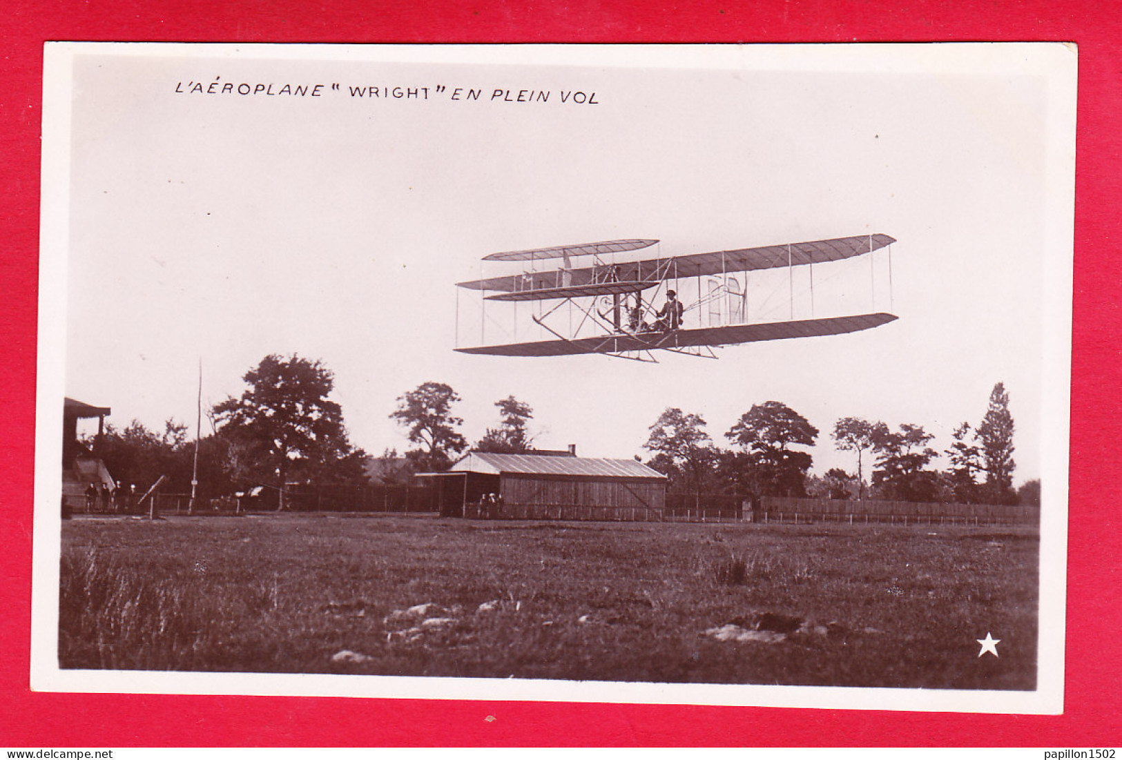 Aviation-315A35 L'aéroplaner WRIGHT En Plein Vol, Collection étoile, Cpa - ....-1914: Voorlopers