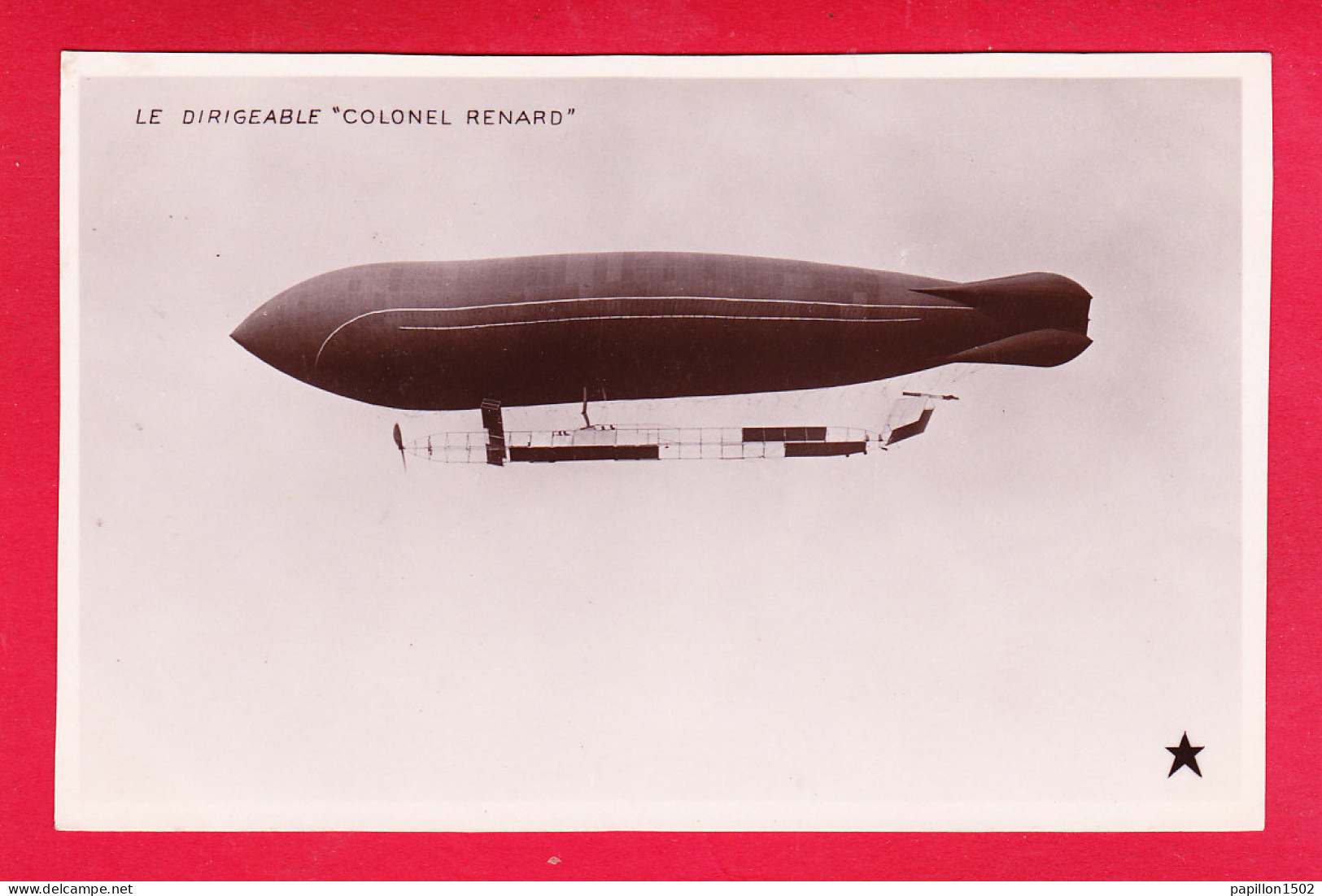 Dirigeable-31A35 Le COLONEL RENARD  En Vol, Collection étoile, Cpa BE - Zeppeline