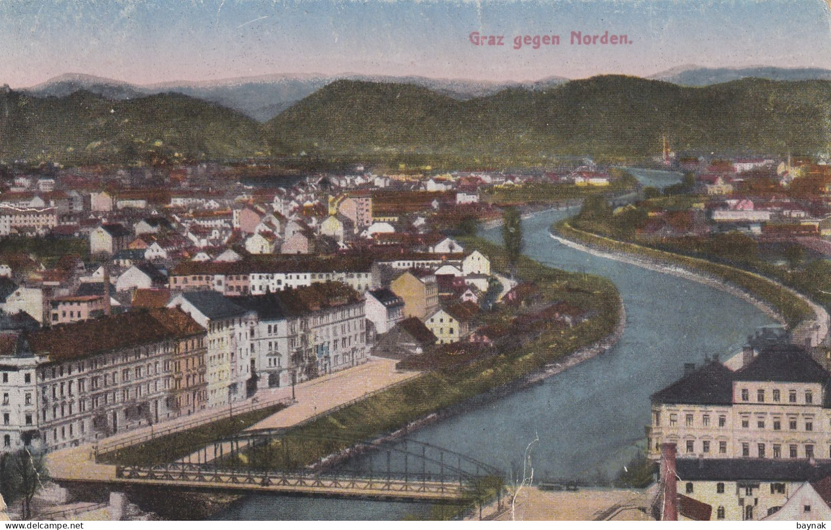 GRAZ223   --   GRAZ  --  GEGEN NORDEN  --  1918 - Graz