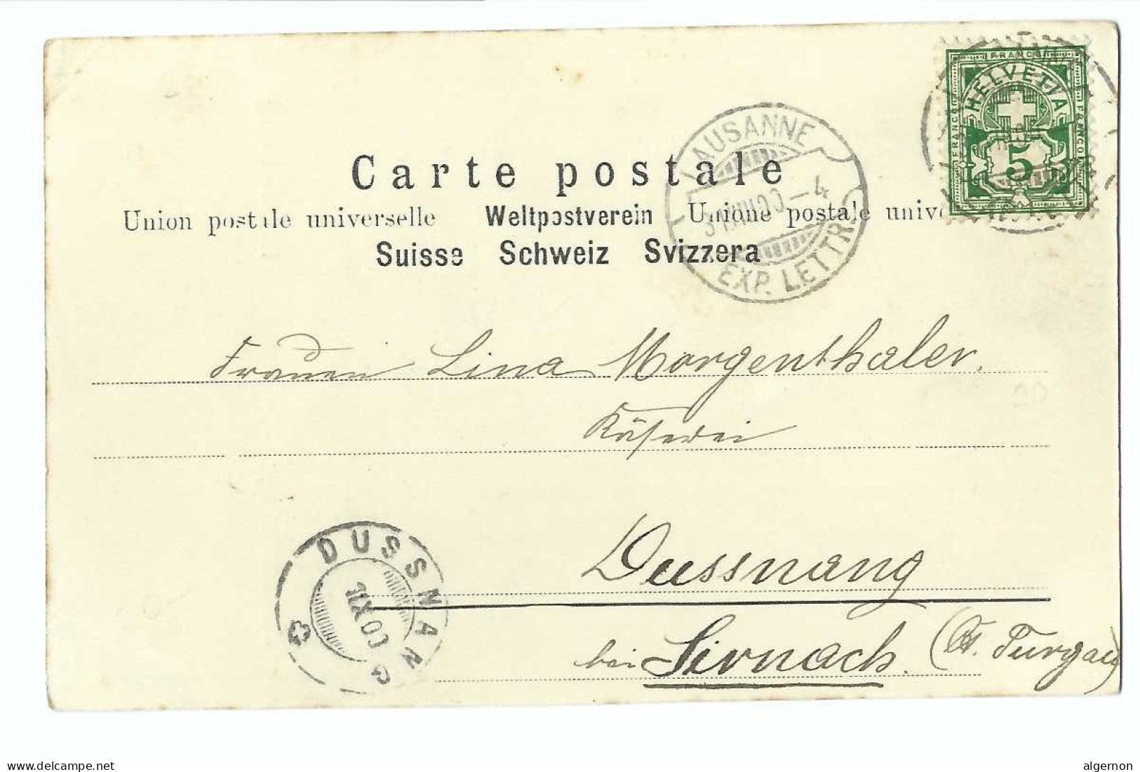 32444 - Lausanne Rue De Bourg 1900 - Lausanne