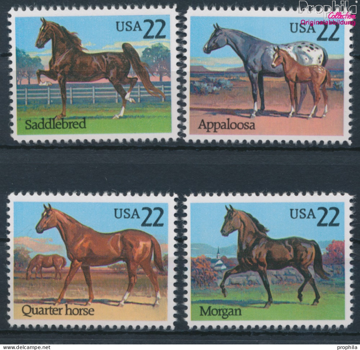 USA 1767-1770 (kompl.Ausg.) Postfrisch 1985 Pferde (10348706 - Neufs