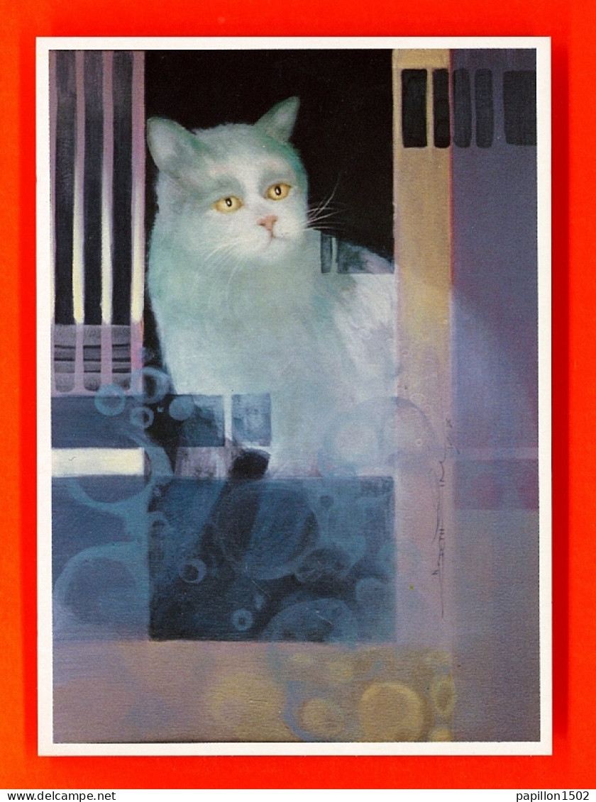 Animaux-404P125  Chats, Peinture De N GETH SIM, BE - Gatos