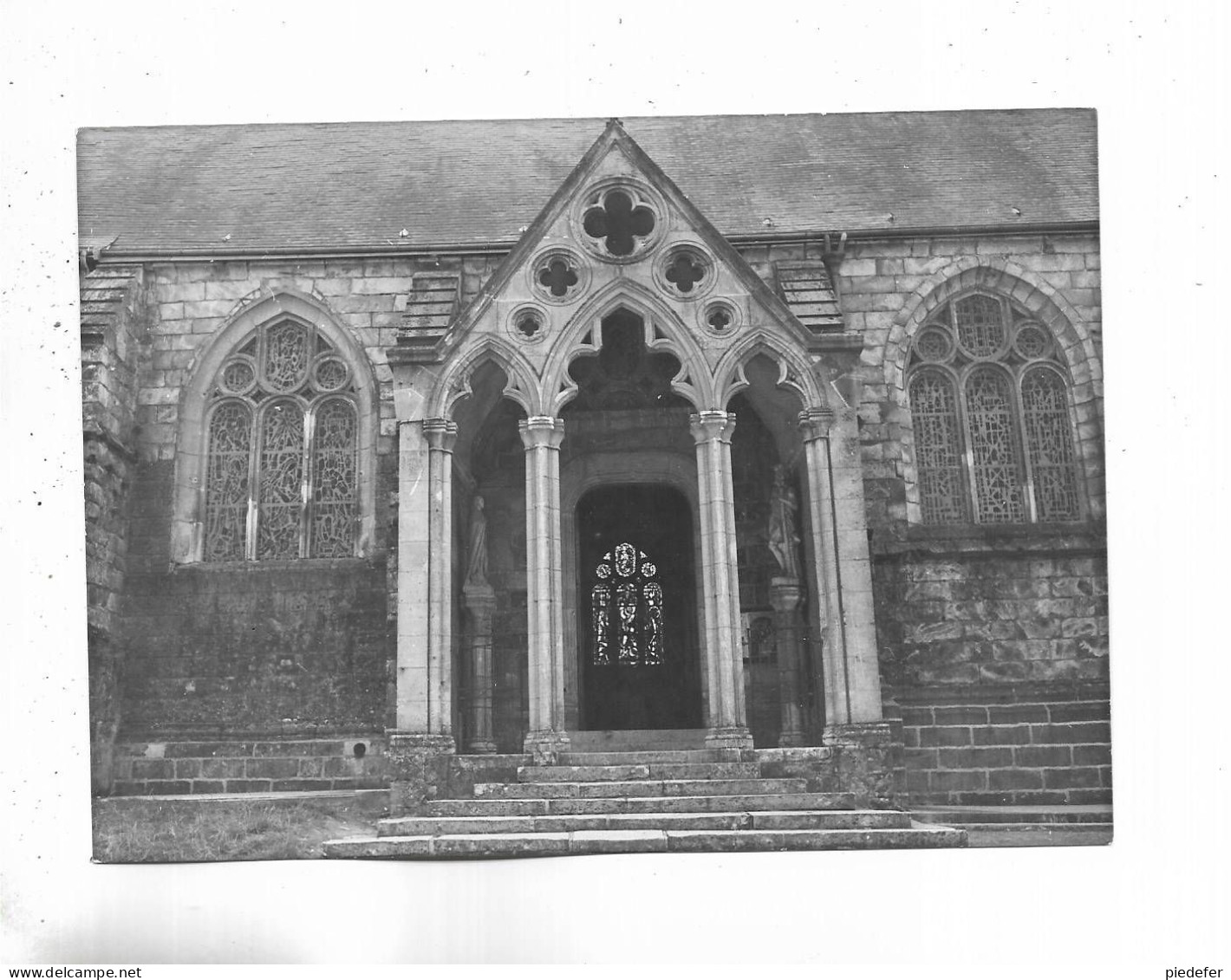 76 - RARE Photo  De DOUDEVILLE -  ( S.-M. ) " Le Portail De L' Eglise "  Cliché Dussol Pour L' édition Par  Lapie - Other & Unclassified