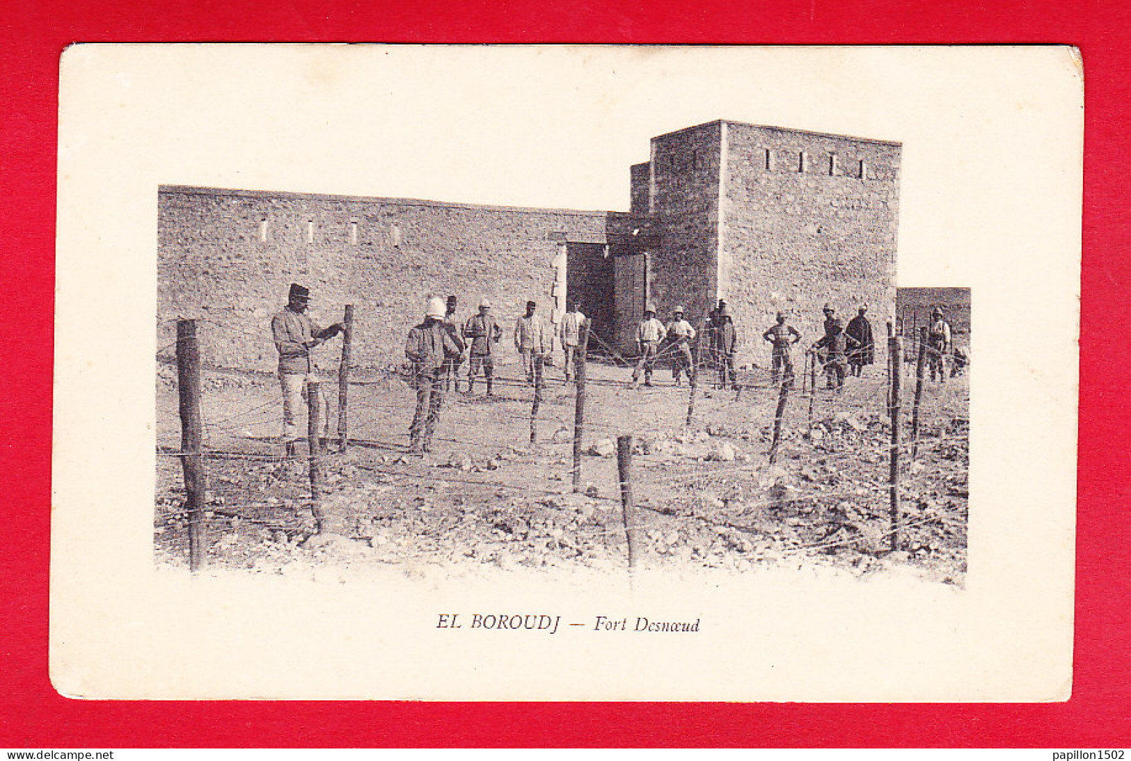 E-Maroc-255P210  EL BOROUDJ, Fort Desnoeud, Animation, Cpa  - Other & Unclassified
