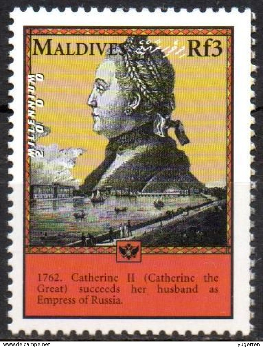 MALDIVES - 1v - MNH - Catherine II / Catherine The Great Succeeds Her Husband As Empress Of Russia - Royal - Familles Royales