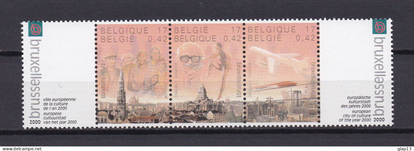 BELGIQUE 2000 TIMBRE N°2881/83 NEUF** BRUXELLES - Neufs