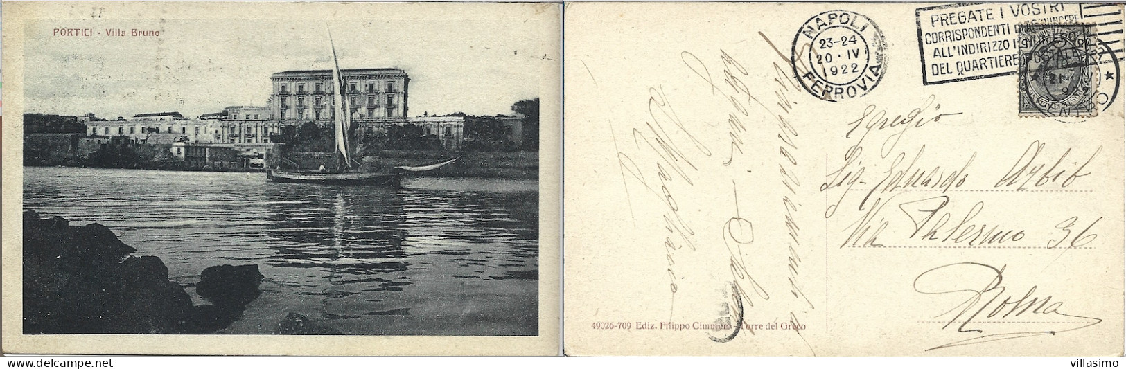 Campania - Napoli - Portici - Villa Bruno - V. 1922 - Portici